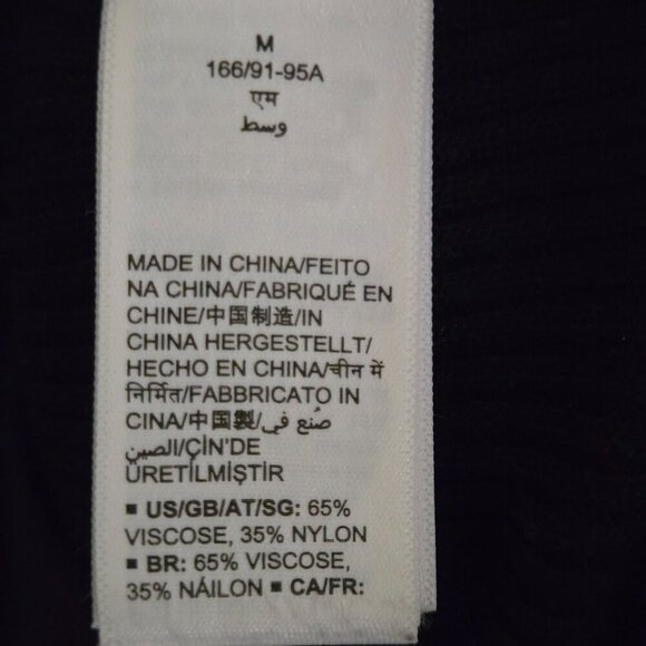 The Drop NWOT Chantal Midi Bodycon Fitted Cutout Rib Dress Black Size M - Picture 10 of 10